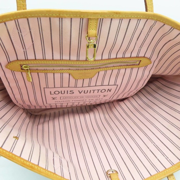 💎✨Rose Ballerine Interior✨💎Louis Vuitton LV Neverfull MM Shoulder tote - Picture 9 of 15